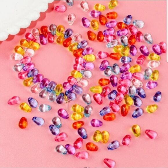 One strand of surprise beads+rainbow drops bundle - Picture 2 of 12